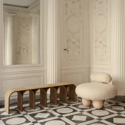 Bling Bling White Lounge Chair