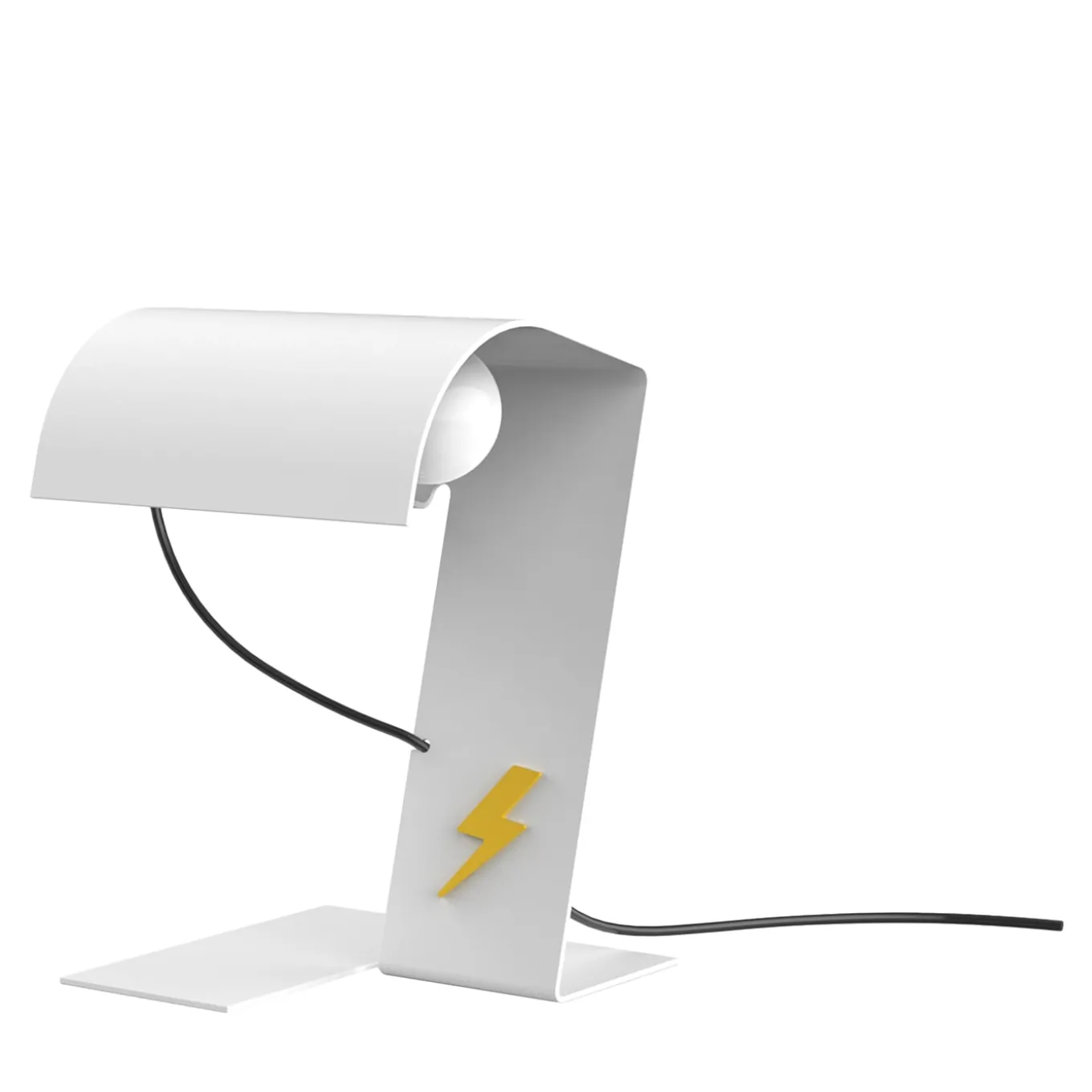 Blitz 1969 White Steel Table Lamp