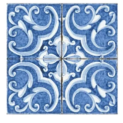 Blu Mare Set of 4 Tiles #5