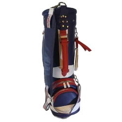 Blue & Red Leather Golf Bag