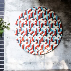 Blue and Red Human Fabric Wall Décor