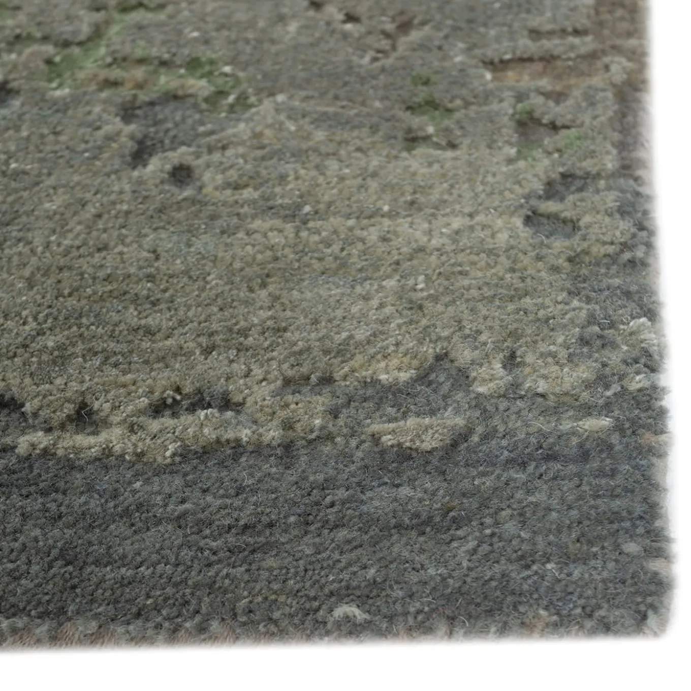 Blue Blush & Mineral Shadow Hand-Knotted Rug