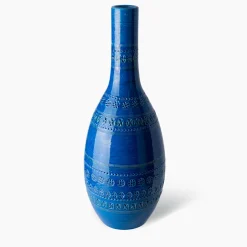 Blue bottle Vase by Aldo Londi