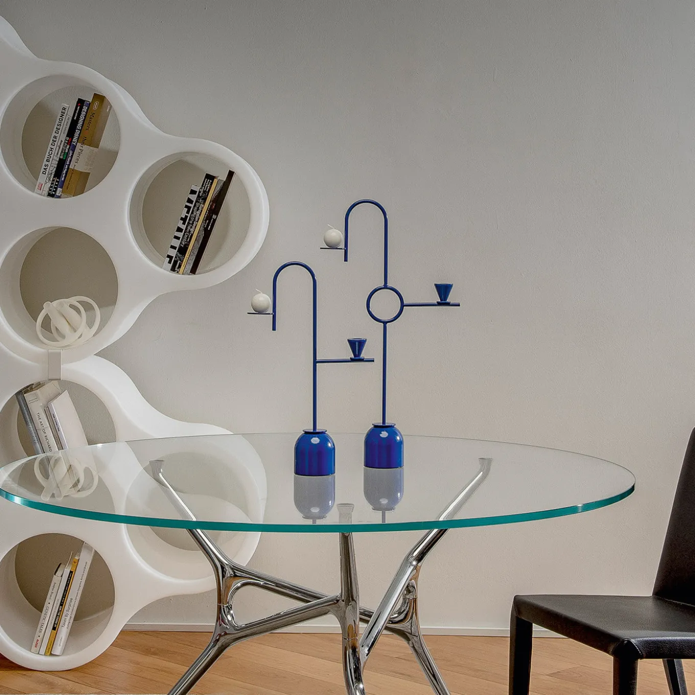 BLUE CANDLEHOLDER #1 by Thomas Dariel