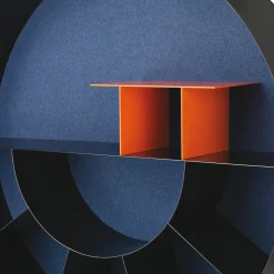 Blue Caos Bookcase Sculpture by Alessandro Guerriero