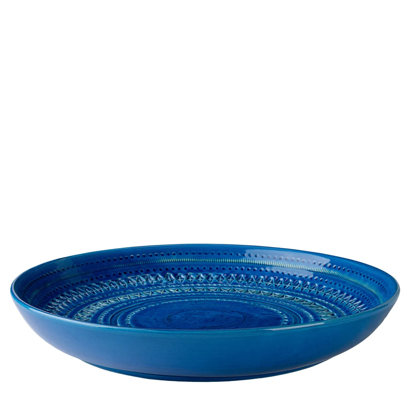 Blue Centerpiece plate by Aldo Londi