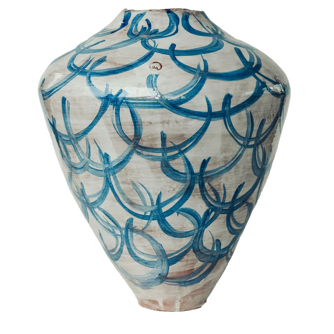 Blue Circles Dark & Light Vase