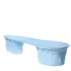 Blue Cliffs Light Blue Glebanite Bench