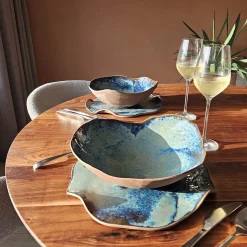 Blue Cosmosis Deep Plate