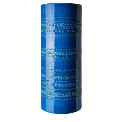 Blue Decorative Vase and Umbrella Stand by Aldo Londi