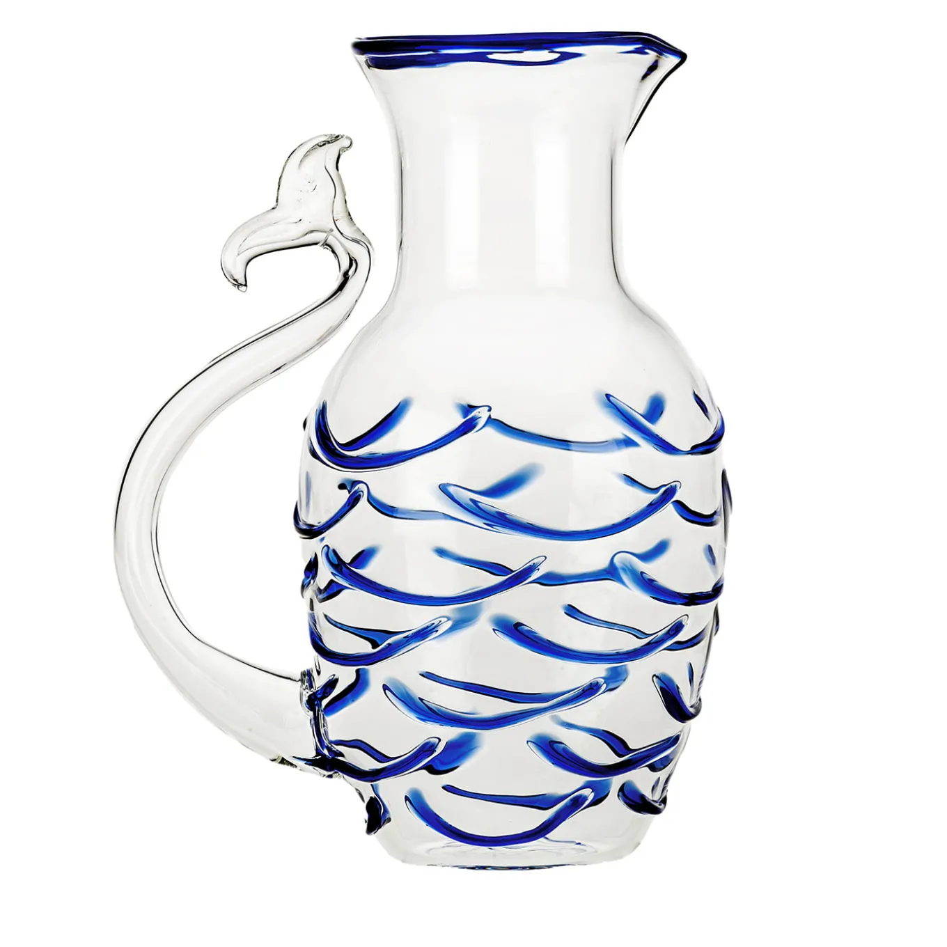 Blue Fish Tail Jug