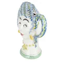 Blue Haired Head Bowl For Pouring