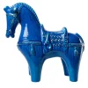 Blue Horse Figurine by Aldo Londi
