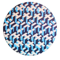 Blue Human Fabric Wall Décor