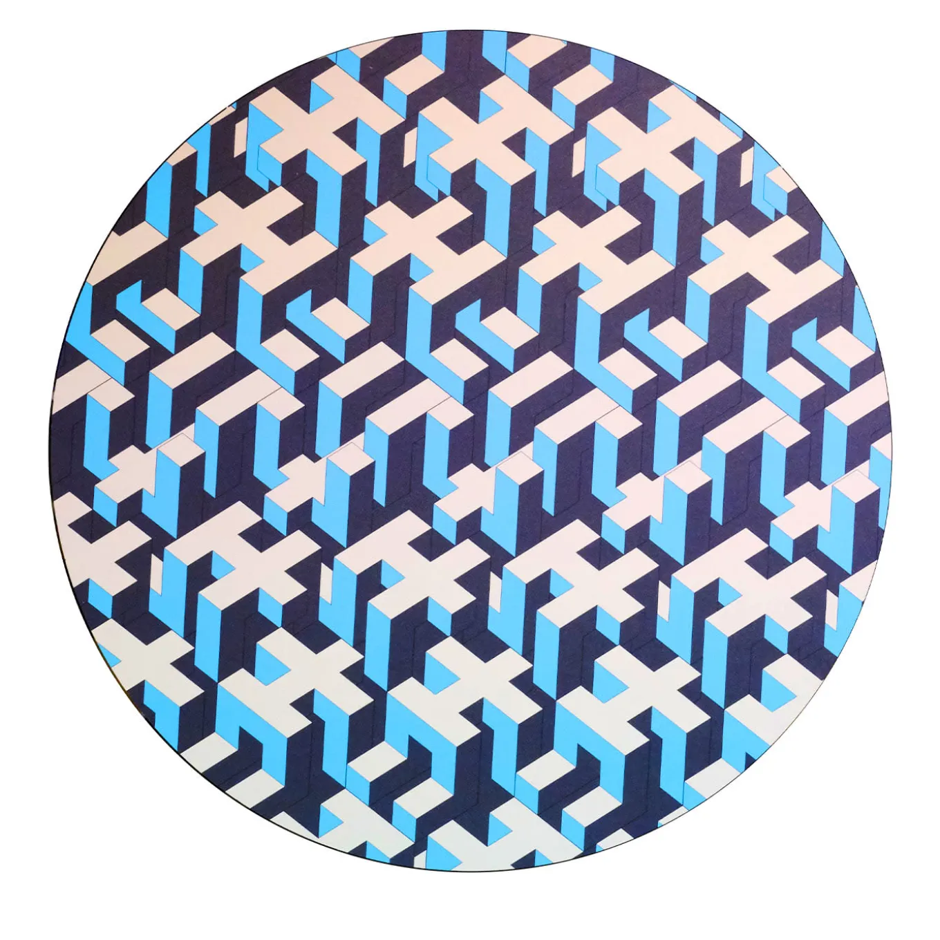 Blue Human Fabric Wall Décor