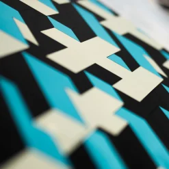 Blue Human Fabric Wall Décor