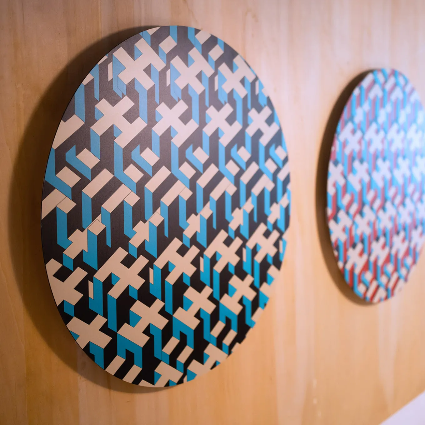 Blue Human Fabric Wall Décor