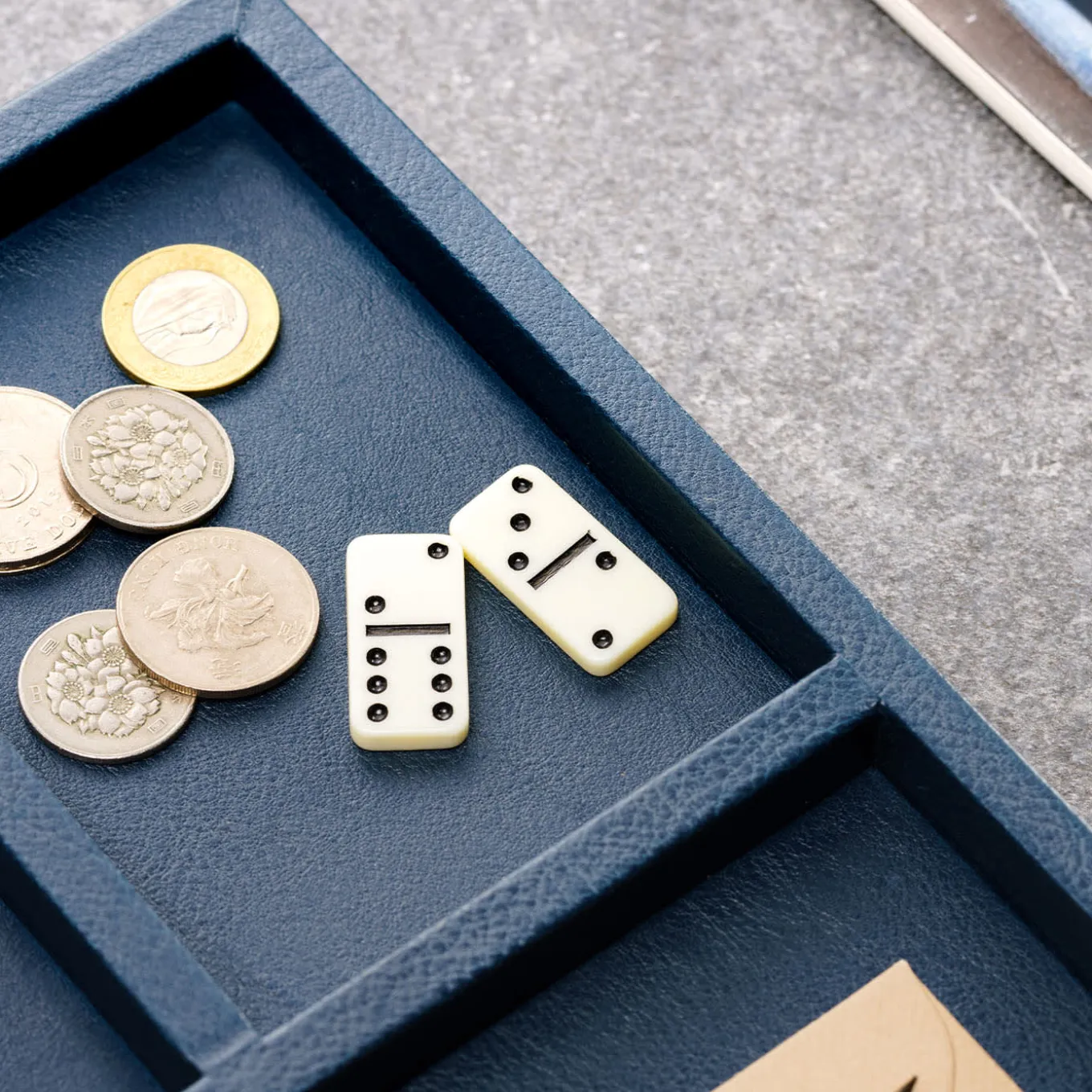 Blue Leather Canteen Tray 01 by Shawn Henderson
