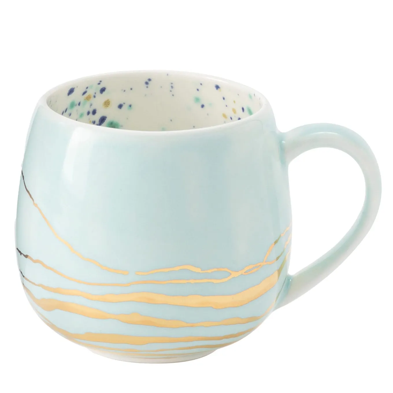 Blue Marble Chubby Mug