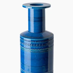 Blue Rocchetto Vase by Aldo Londi