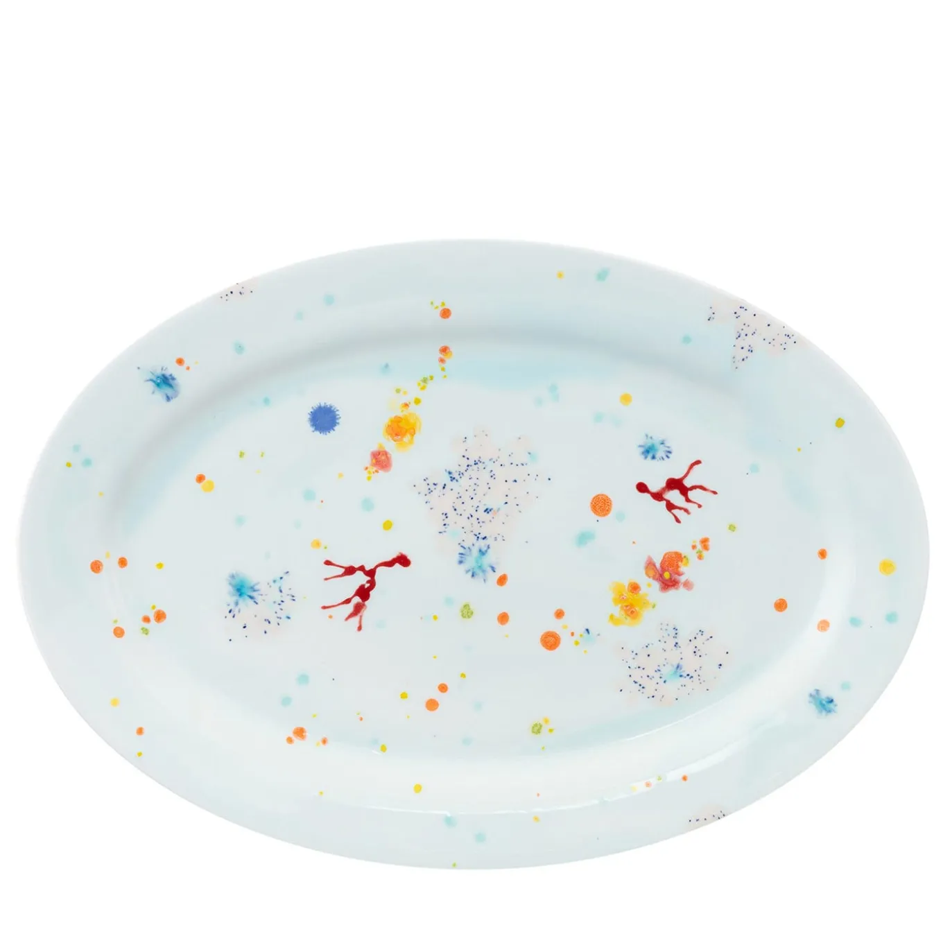 Blue Seabed Large Oval Plate