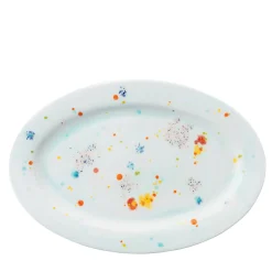Blue Seabed Oval Plate
