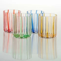 Blue Stripes Glass