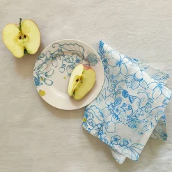 Blue Summer Set of 6 Blue & White Napkins