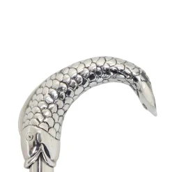 Blue Umbrella with Fish Handle