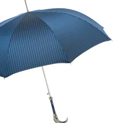 Blue Umbrella with Fish Handle