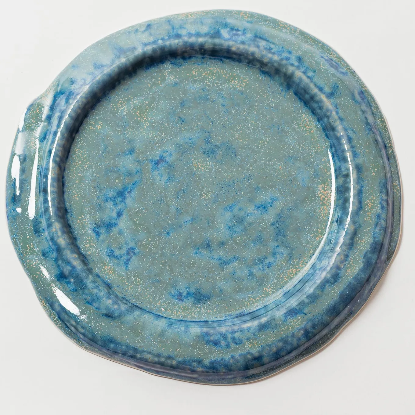 Blue Waves Dinner Plate
