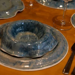 Blue Waves Dinner Plate
