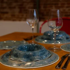 Blue Waves Dinner Plate