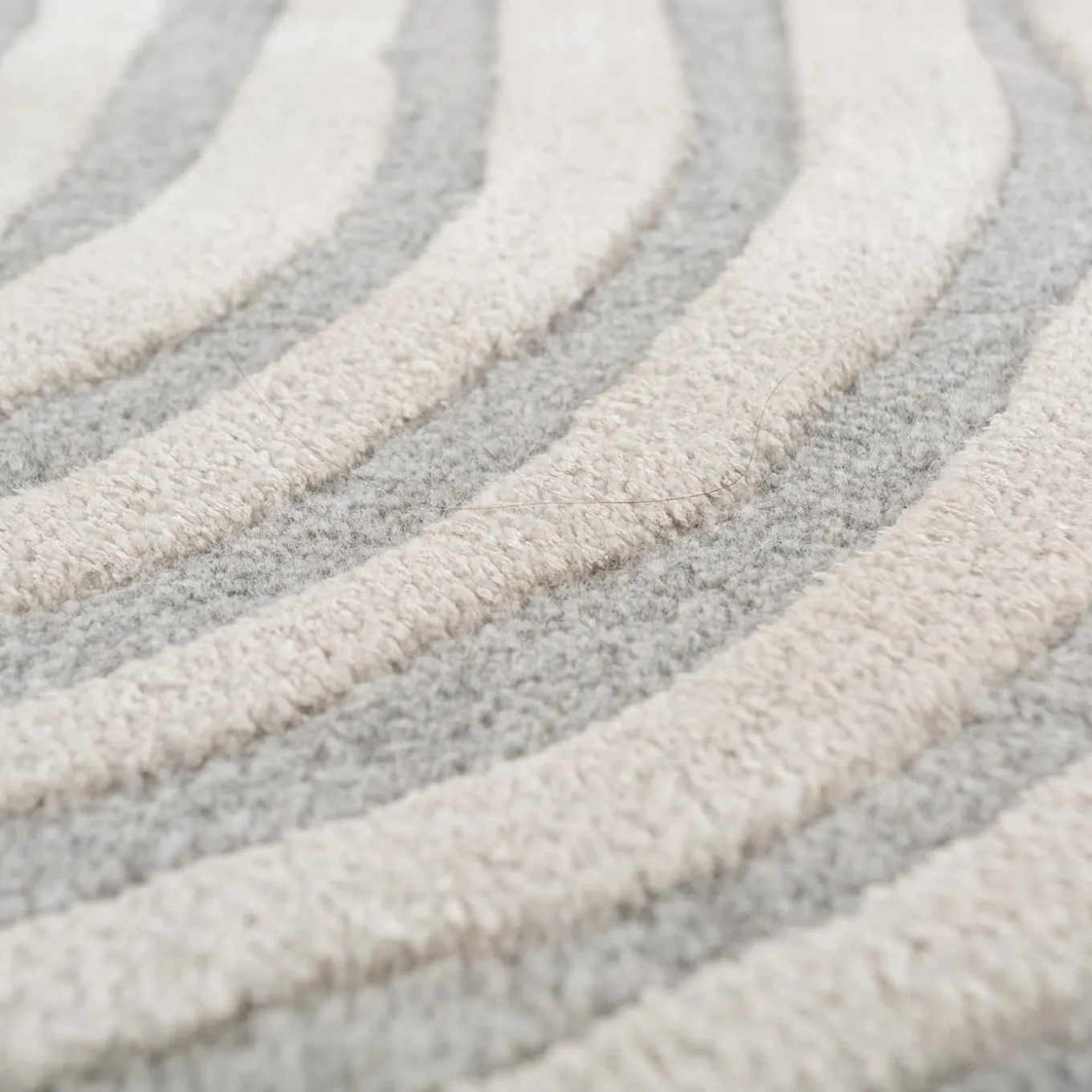 Bluebell & Classic Grey Hand-Tufted Rug