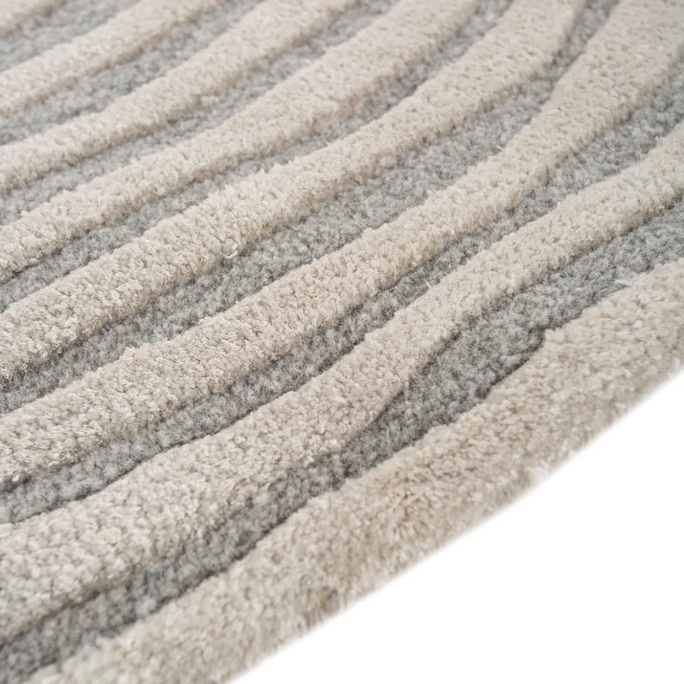 Bluebell & Classic Grey Hand-Tufted Rug
