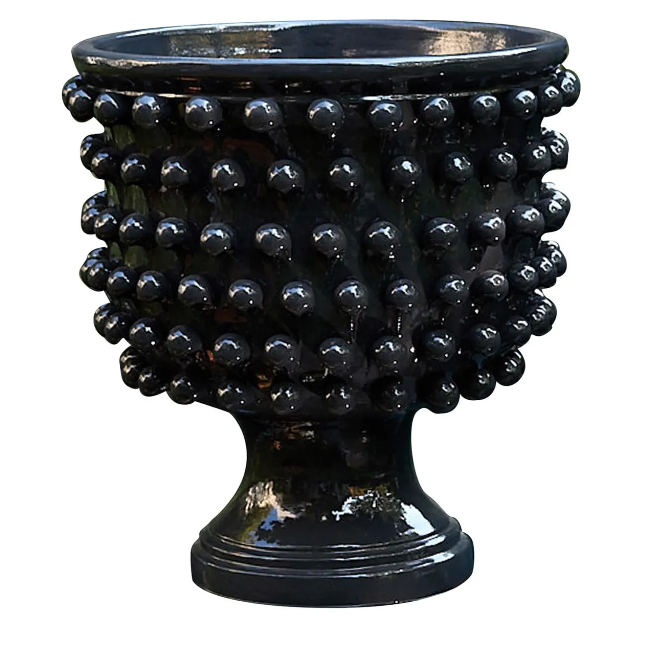 Blue-Gray Textured Cachepot