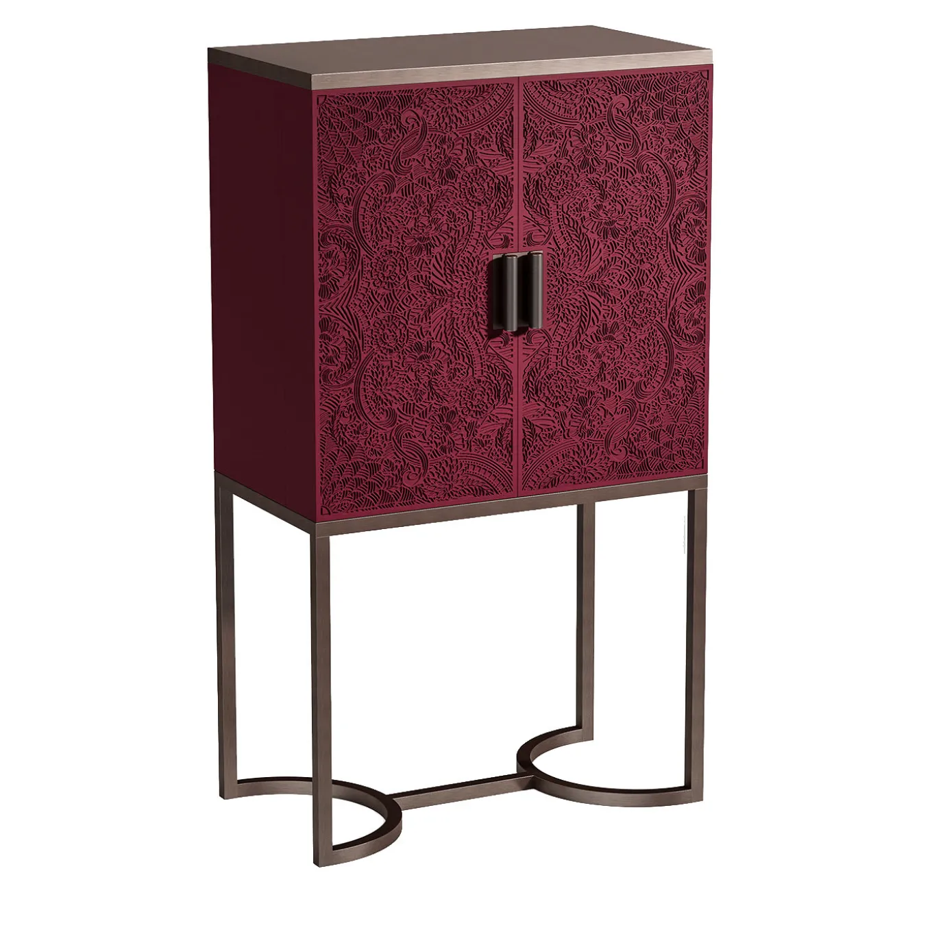 Bluemoon Crimson Bar Cabinet