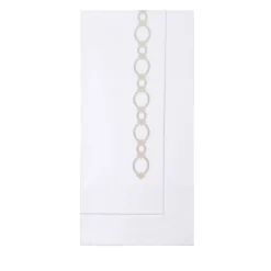 Bluemoon White Embroidered Cotton Satin Top Sheet