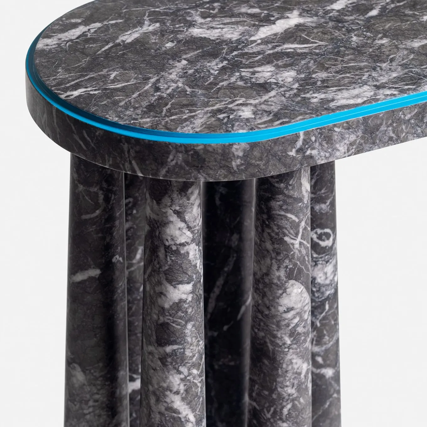 Bogdan Gray Marble Console