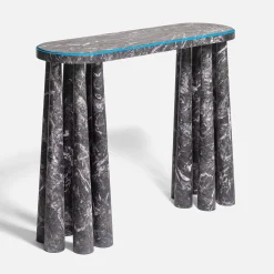 Bogdan Gray Marble Console