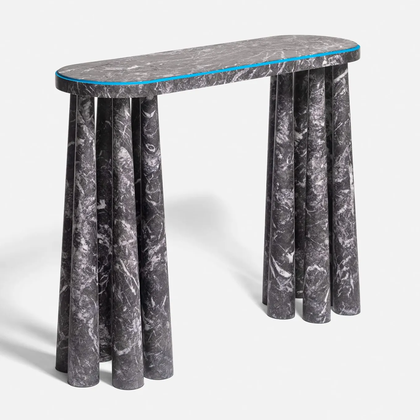 Bogdan Gray Marble Console