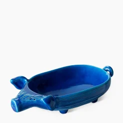 Boletto Blue Pig Figurine by Aldo Londi