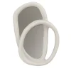 Bolide V2 Large White Plaster Wall Mirror