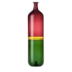 Bolle Tall Vase by Tapio Wirkkala in Red/Green