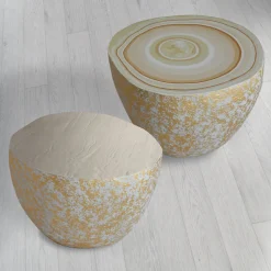 BonBon Irregular Golden & Beige Coffee Table #2