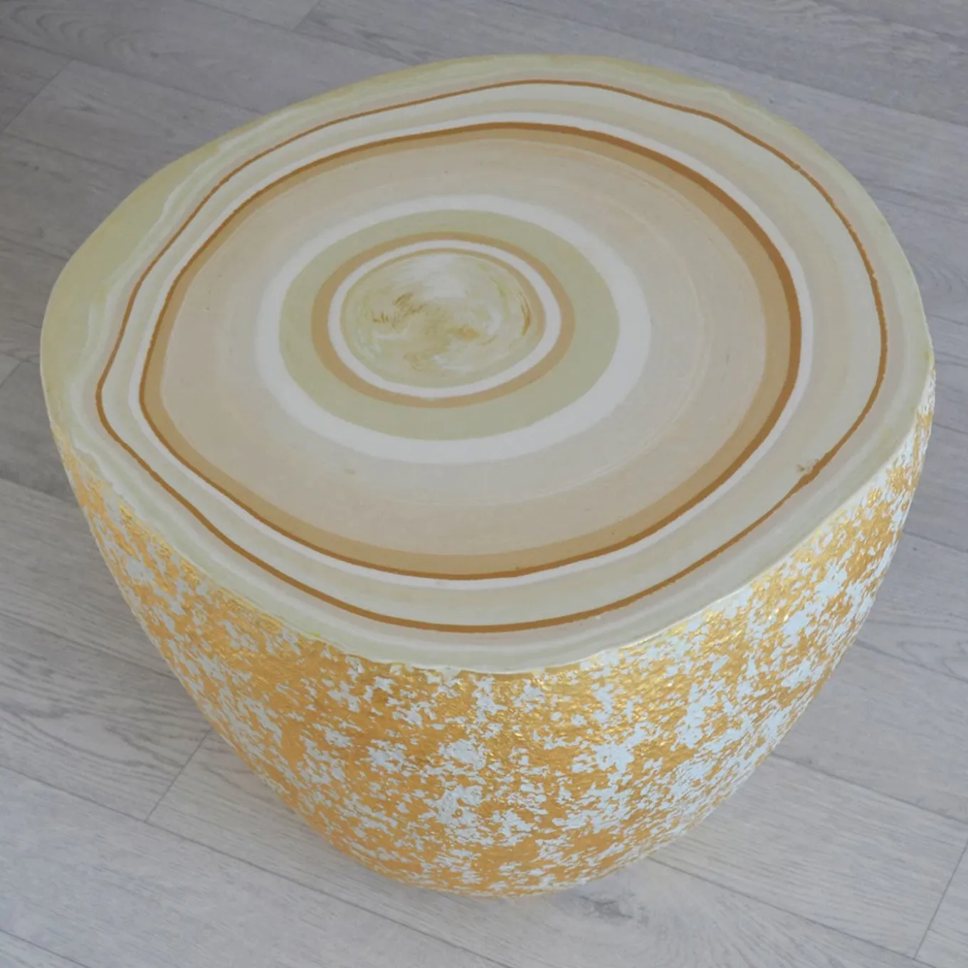 BonBon Irregular Golden & Beige Coffee Table #2