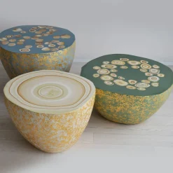 BonBon Irregular Golden & Green Coffee Table #2