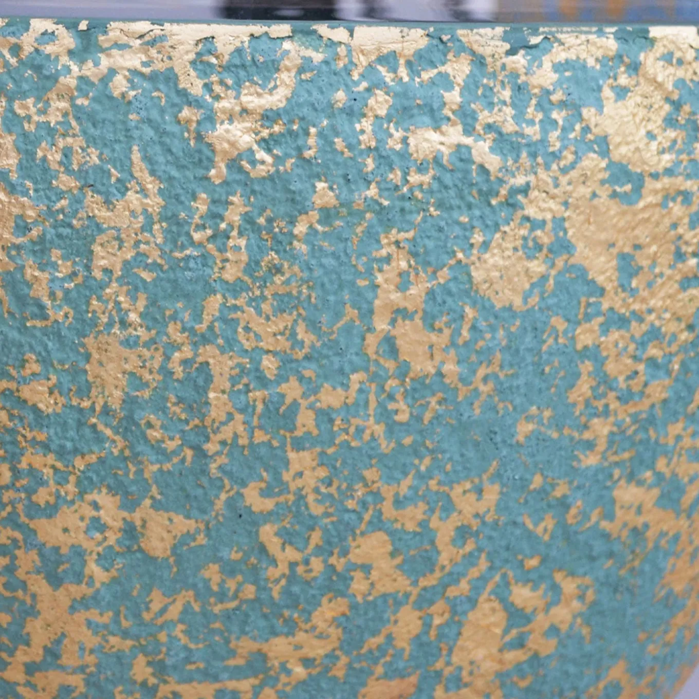 BonBon Irregular Golden and Powder Blue Coffee Table