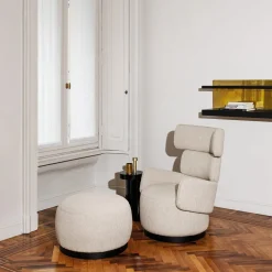 Boris Beige Armchair by Dainelli Studio