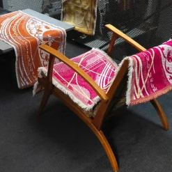 Borromi Double-Sided Runner in Fucsia & Plankton Yellow
